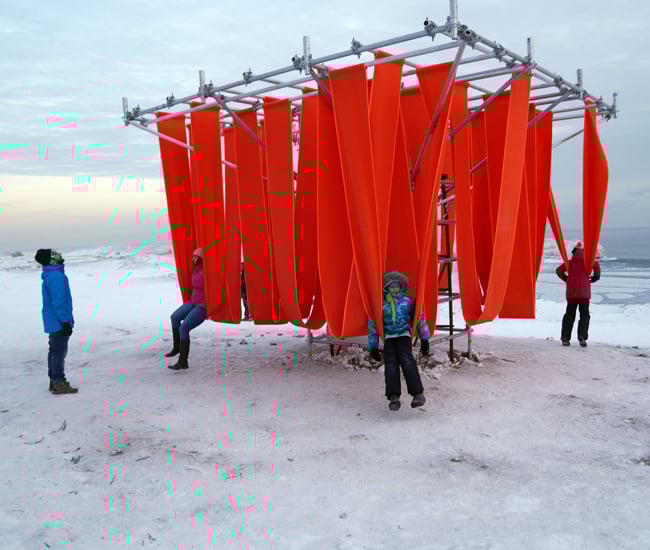 Lifeguard Stands art installations - Sling Swing