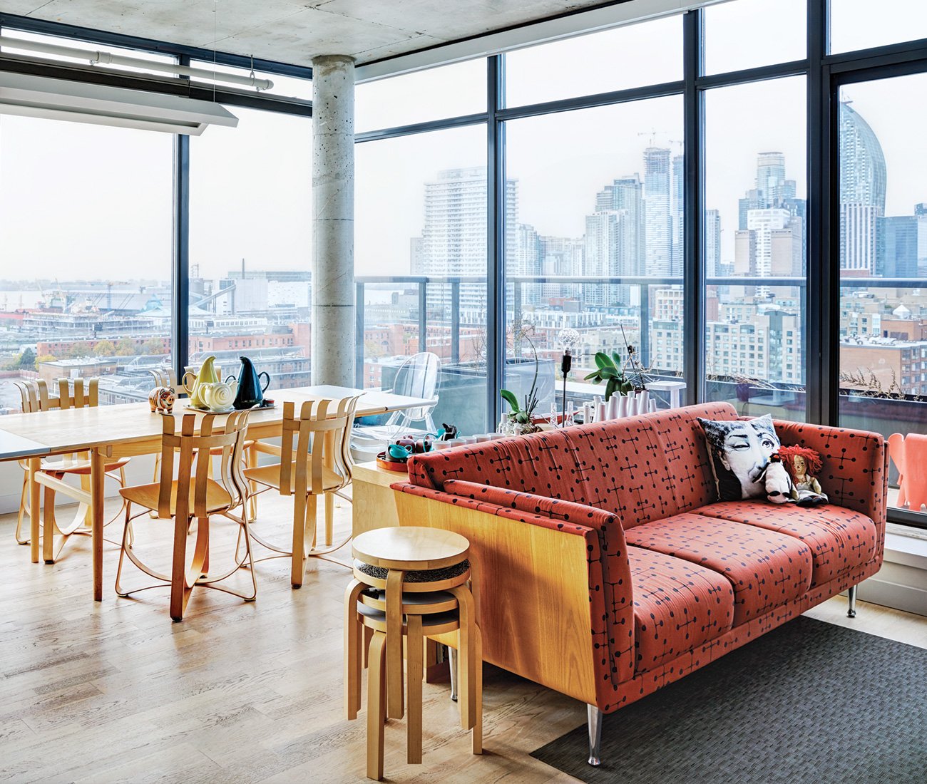 Toronto Downtown Loft playful decor personality 