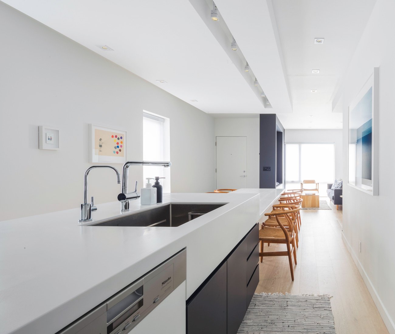 Nelson Kwong Architect Monochrome Kitchen Toronto Kitchen Reno